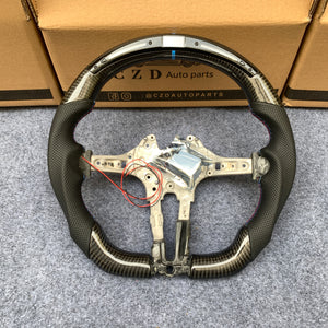 CZD Autoparts For BMW f series M1 M2 M3 M4 carbon fiber steering wheel with Japanese LED