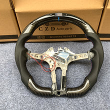 Load image into Gallery viewer, CZD Autoparts For BMW f series M1 M2 M3 M4 carbon fiber steering wheel with Japanese LED