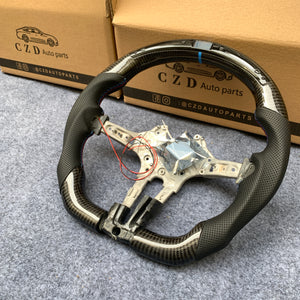 CZD Autoparts For BMW F83 M5 F10 M6 F06 F12 F13 carbon fiber steering wheel with Japanese LED