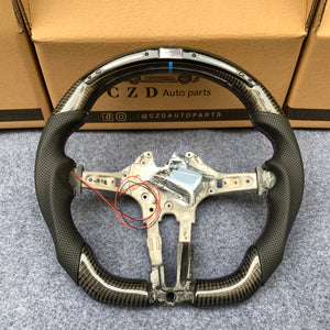 CZD Autoparts For BMW F83 M5 F10 M6 F06 F12 F13 carbon fiber steering wheel with Japanese LED