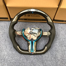 Load image into Gallery viewer, CZD Autoparts For BMW M2 F87 M3 F80 M4 F82 carbon fiber steering wheel with Japanese LED