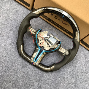 CZD Autoparts For BMW X5M X4 carbon fiber steering wheel with Japanese LED