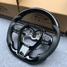 Load image into Gallery viewer, CZD For 8th Gen 2018/2019/2020/2021 Toyota Camry/SE/XSE/TRD carbon fiber steering wheel with round top，flat bottom