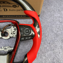 Load image into Gallery viewer, CZD For 8th 2018/2019/2020/2021 Toyota camry/SE/XSE/TRD carbon fiber steering wheel with red stitching