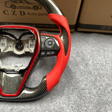 Load image into Gallery viewer, CZD For 8th Gen 2018/2019/2020/2021 Toyota Camry/SE/XSE/TRD carbon fiber steering wheel with perforated leather sides