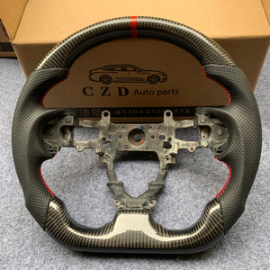 CZD Autoparts For Honda 9th gen Civic/SI 2012-2015 carbon fiber steering wheel gloss carbon fiber top&bottom