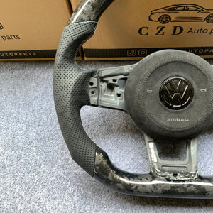 Volkswagen Golf7 GTI 2015 2016 2017 2018 2019 carbon fiber steering wheel from czd auto parts