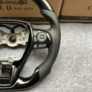 CZD For 8th Gen 2018/2019/2020/2021 Toyota Camry/SE/XSE/TRD carbon fiber steering wheel with smooth leather sides