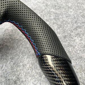 CZD Autoparts For BMW f series M1 M2 M3 M4 carbon fiber steering wheel outer trim in gloss carbon fiber