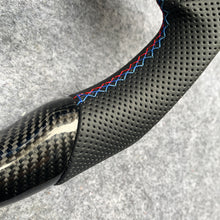 Load image into Gallery viewer, CZD Autoparts for BMW M1 M2 M3 M4 F80 F82 F83 carbon fiber steering wheel blue carbon fiber trim