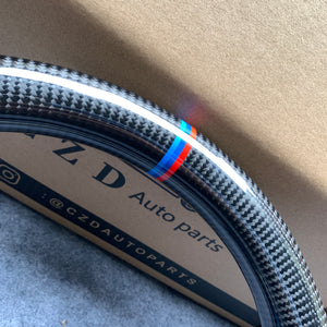 CZD Autoparts for BMW M1 M2 M3 M4 F80 F82 F83 carbon fiber steering wheel blue carbon fiber trim
