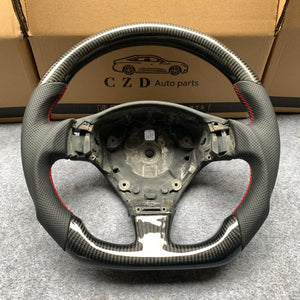 CZD auto parts For Maserati Gran Turismo carbon fiber steering wheel with black perforated leather