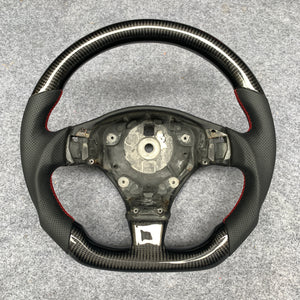 CZD auto parts For Maserati Gran Turismo carbon fiber steering wheel with black perforated leather