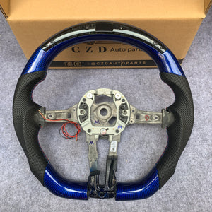 CZD Autoparts for BMW M1 M2 M3 M4 F80 F82 F83 carbon fiber steering wheel perforated leather sides
