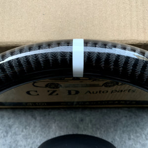 CZD auto parts For Jeep Patriot 2011-2016 carbon fiber steering wheel with white smooth leather