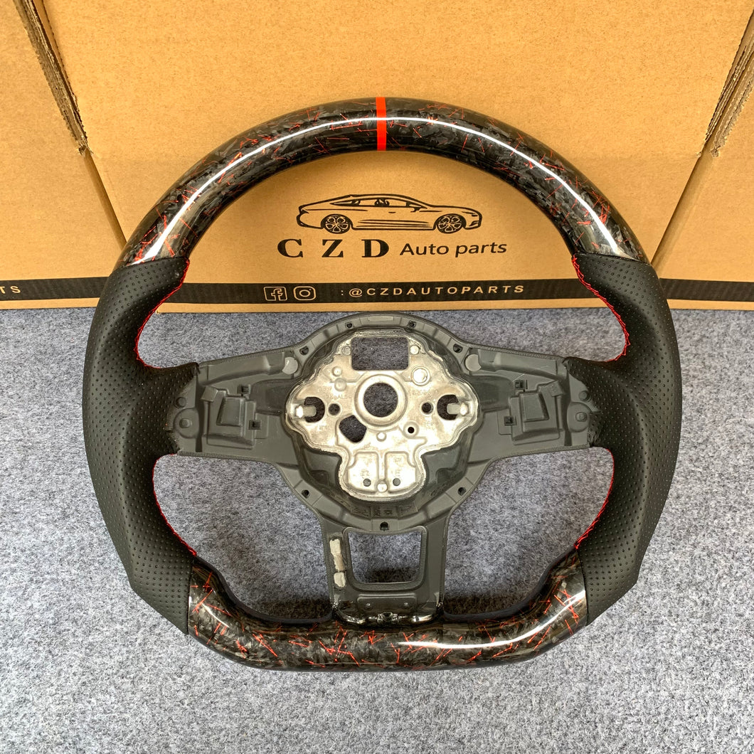 Volkswagen Golf MK7 2015 2016 2017 2018 2019 carbon fiber steering wheel from czd auto parts