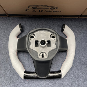 CZD Tesla Model 3 2017/2018/2019/2020 carbon fiber steering wheel FI shape