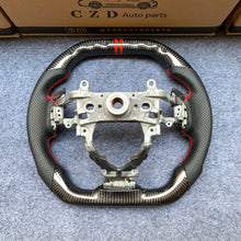 Load image into Gallery viewer, CZD Autoparts For Honda FK2 carbon fiber steering wheel gloss carbon fiber top&amp;bottom