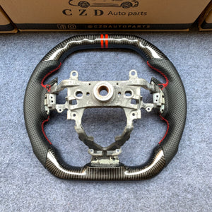 CZD Autoparts For Honda FK2 carbon fiber steering wheel gloss carbon fiber top&bottom