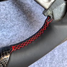 Load image into Gallery viewer, CZD Autoparts for BMW M1 M2 M3 M4 X5M X6M carbon fiber steering wheel with red stripe line