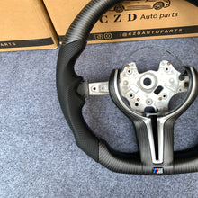 Load image into Gallery viewer, CZD Autoparts for BMW M1 M2 M3 M4 F80 F82 F83 carbon fiber steering wheel Round top and flat bottom