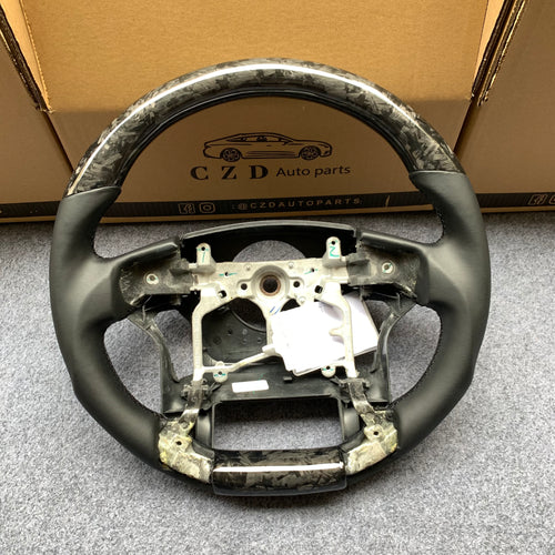 CZD For Toyota Tundra 2014/2015/2016/2017 carbon fiber steering wheel with smooth leather sides