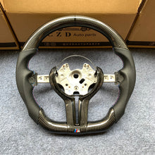 Load image into Gallery viewer, CZD Autoparts for BMW M1 M2 M3 M4 X5M X6M carbon fiber steering wheel Round top and flat bottom