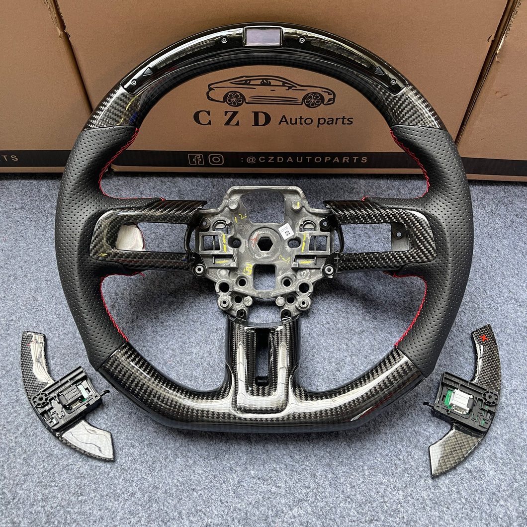 2018-2023 Ford Mustang/SHELBY GT350 carbon fiber steering wheel from czd auto parts