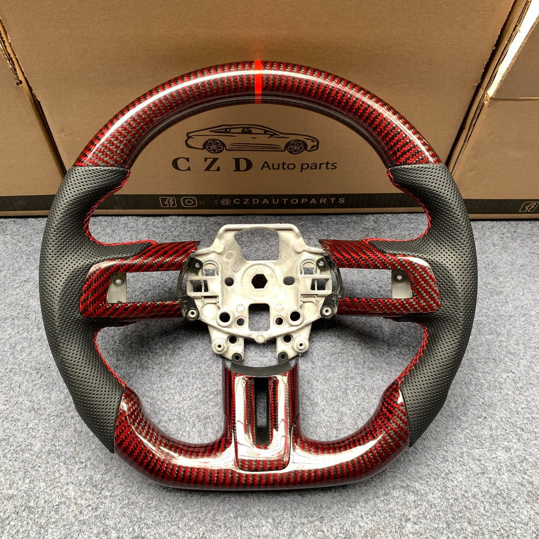 2015-2017Ford Mustang carbon fiber steering wheel from czd auto parts
