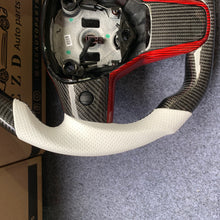 Load image into Gallery viewer, Tesla Model 3 2017/2018/2019/2020 carbon fiber steering wheel from CZD with red trim