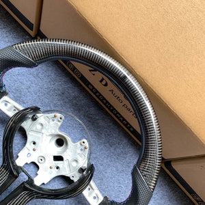 CZD Autoparts For BMW X5M X4 carbon fiber steering wheel gloss carbon fiber trim