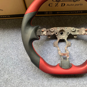 czd auto parts for Z coupe carbon fiber steering wheel matte red carbon fiber