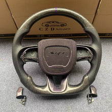 Load image into Gallery viewer, 2015-2023 Dodge Challenger carbon fiber steering wheel from CZD with airbag cover