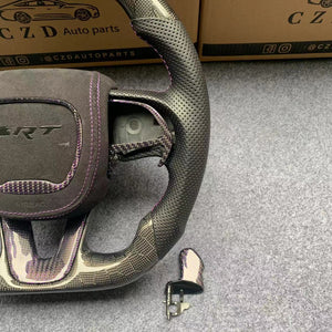 2015-2023 Dodge Challenger carbon fiber steering wheel from CZD with airbag cover