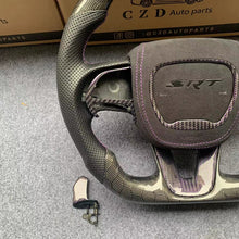 Load image into Gallery viewer, 2015-2023 Dodge Challenger carbon fiber steering wheel from CZD with airbag cover