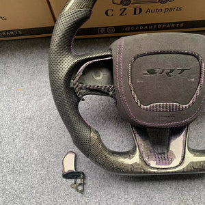 2015-2023 Dodge Challenger carbon fiber steering wheel from CZD with airbag cover