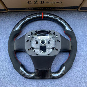 CZD auto parts For Chevrolet Corvette C6 Z06 2006-2011 carbon fiber steering wheel with black alcantara