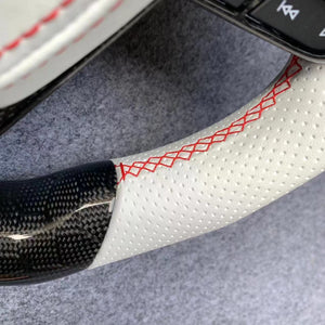 CZD Autoparts for Toyota Avalon 2019-2022 carbon fiber steering wheel Honeycomb carbon fiber thumb grips