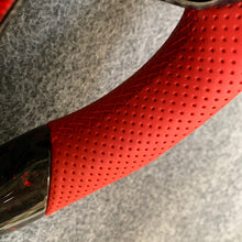 Load image into Gallery viewer, CZD Autoparts for Toyota 8th gen Camry se xse le xle 2018-2022 carbon fiber steering wheel red perforated leather sides