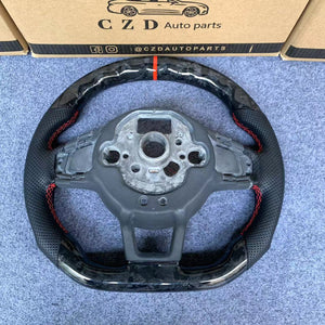 Volkswagen Golf MK7 2015 2016 2017 2018 2019 carbon fiber steering wheel from czd auto parts