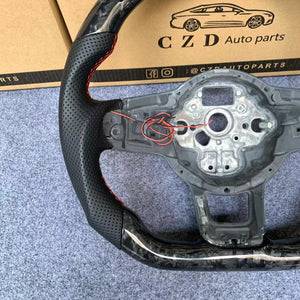 Volkswagen Golf MK7 2015 2016 2017 2018 2019 carbon fiber steering wheel from czd auto parts