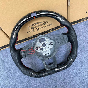 Volkswagen Golf MK7 2015 2016 2017 2018 2019 carbon fiber steering wheel from czd auto parts