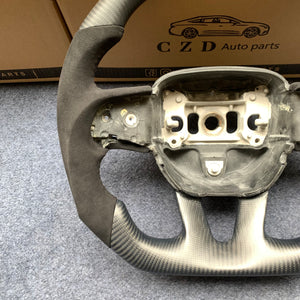 CZD 2015-2023 Dodge Durango carbon fiber steering wheel with alcantara