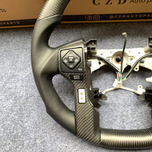 Load image into Gallery viewer, CZD For Toyota Tundra 2014/2015/2016/2017 carbon fiber steering wheel with matte black carbon fiber steering wheel with top&amp;bottom&amp;trim