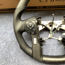 Load image into Gallery viewer, CZD For Toyota Tundra 2014/2015/2016/2017 carbon fiber steering wheel with smooth leather sides