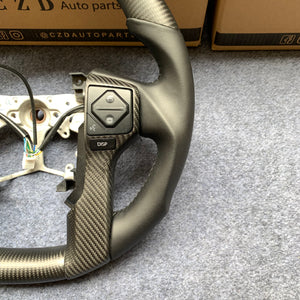 CZD For Toyota Tundra 2014/2015/2016/2017 carbon fiber steering wheel with round top，round bottom