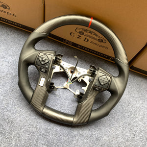 CZD Autoparts For Toyota Tundra 2013-2020 carbon fiber steering wheel matte carbon fiber trim