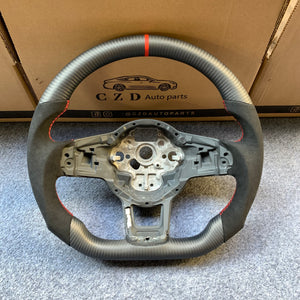 Volkswagen MK7 GTI 2015 2016 2017 2018 2019 carbon fiber steering wheel from czd auto parts