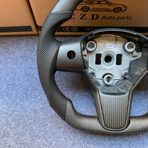 CZD Tesla model 3/model Y carbon fiber steering wheel