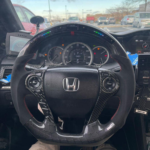 CZD 2013-2017 Honda 9th gen accord steering wheel with carbon fiber